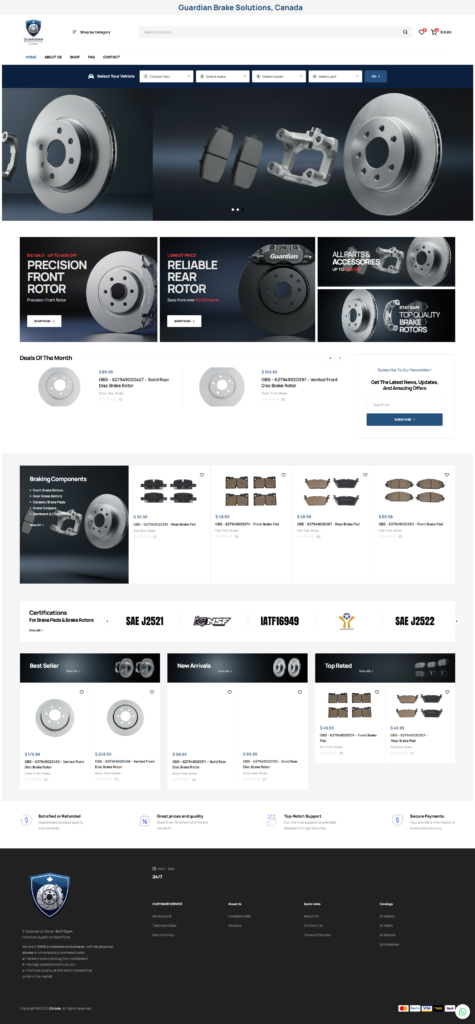 Premium Brake Components for Every Vehicle in Canada