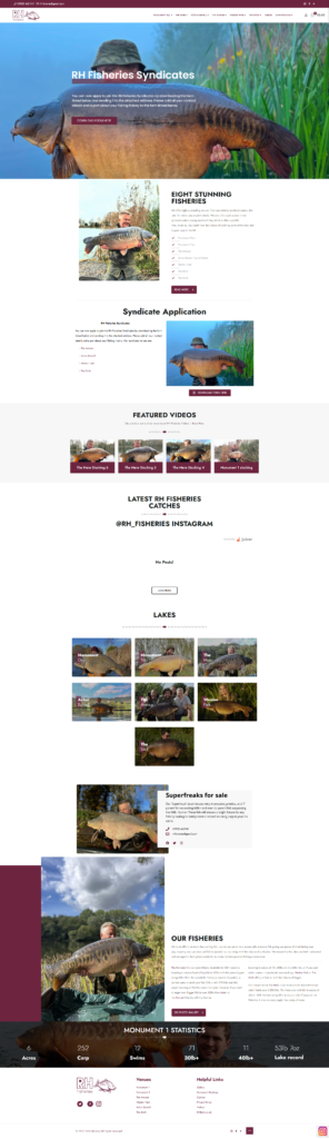 RH Fisheries – Premier Carp Fishing Venues in the UK