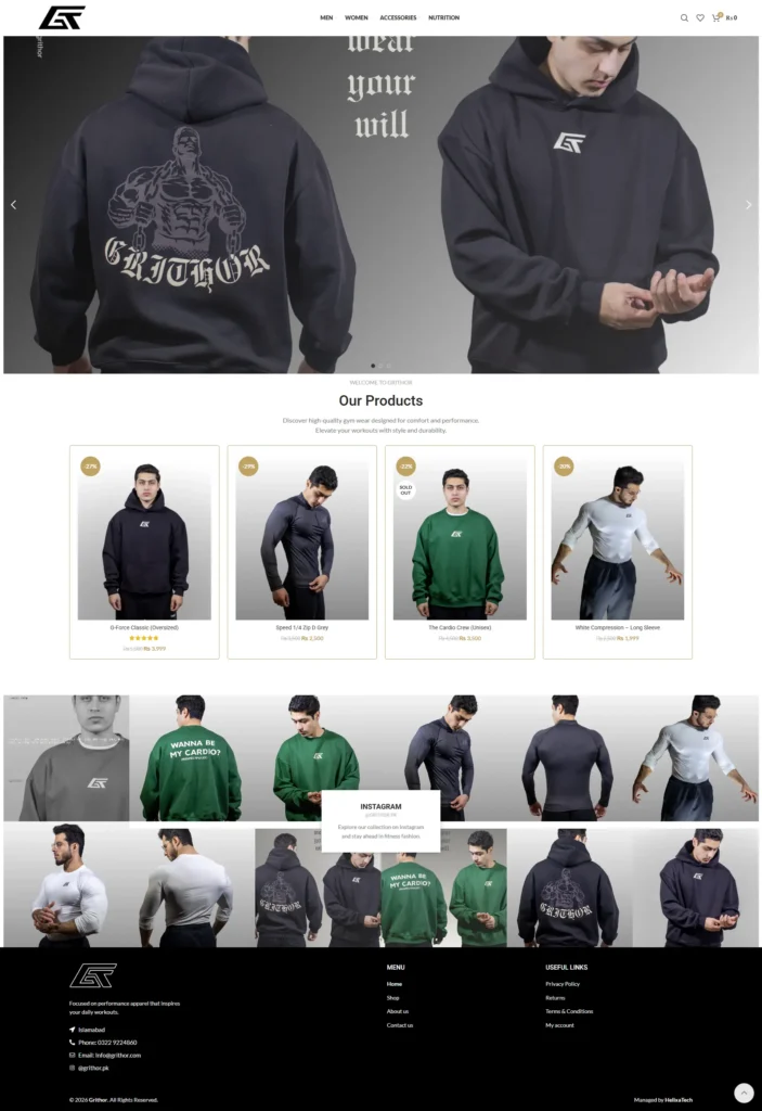 High-Performance E-Commerce Platform for Premium Fitness Apparel